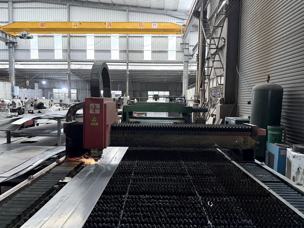 Laser cutting process for customized fire cabinet sheet metal parts