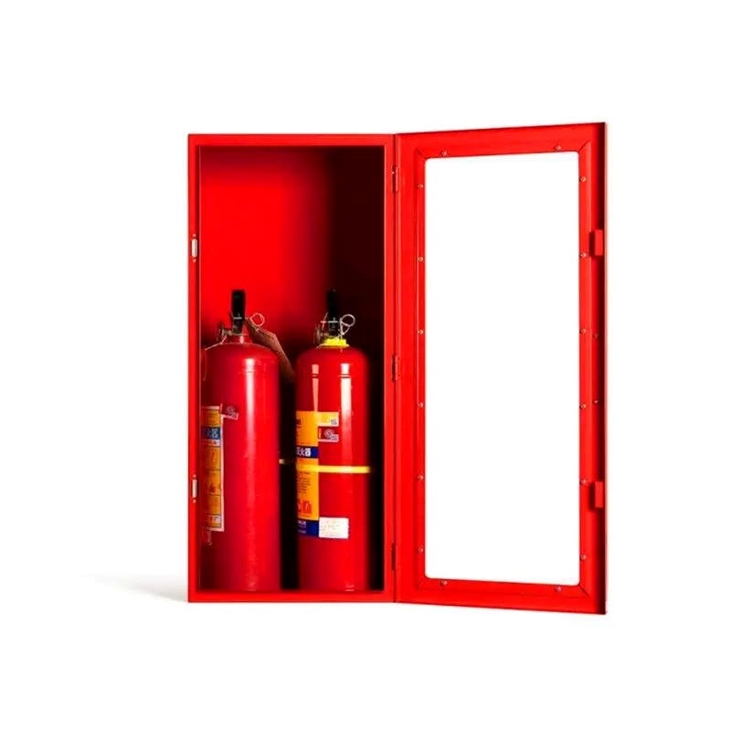Double fire extinguisher cabinet