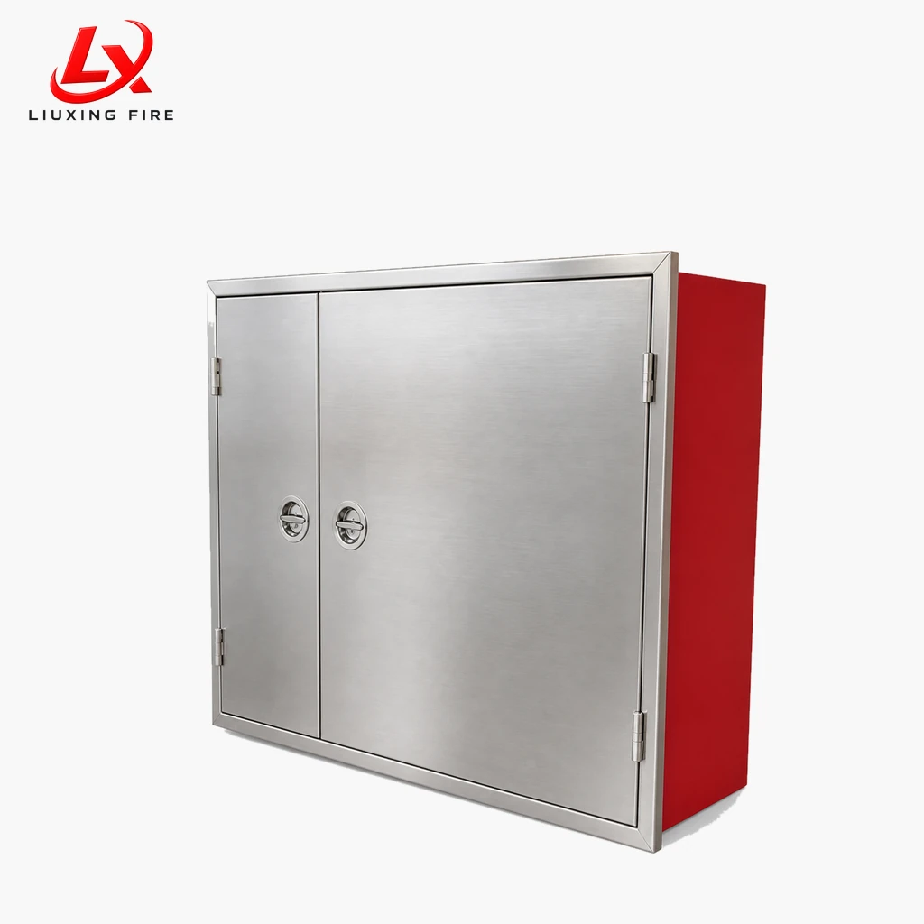 Stainless Steel Double-Door Fire Cabinet — Representative configuration